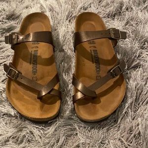 Bronze Birkenstocks